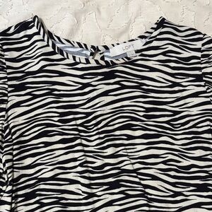 LOFT Zebra Stripe Women's Blouse